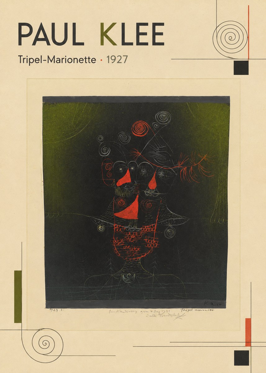 Paul Klee Tripel-marionette No1 - Poszter