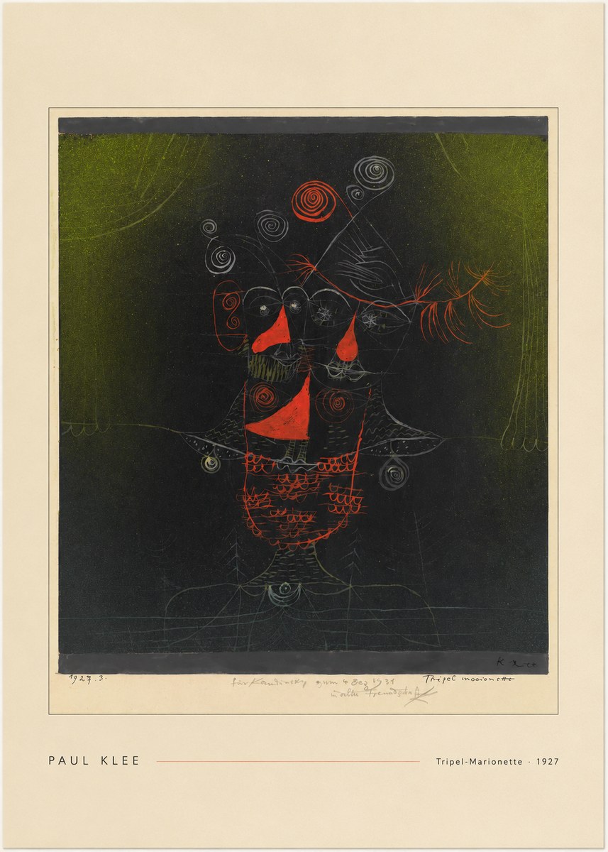Paul Klee Tripel-marionette No3 - Poszter