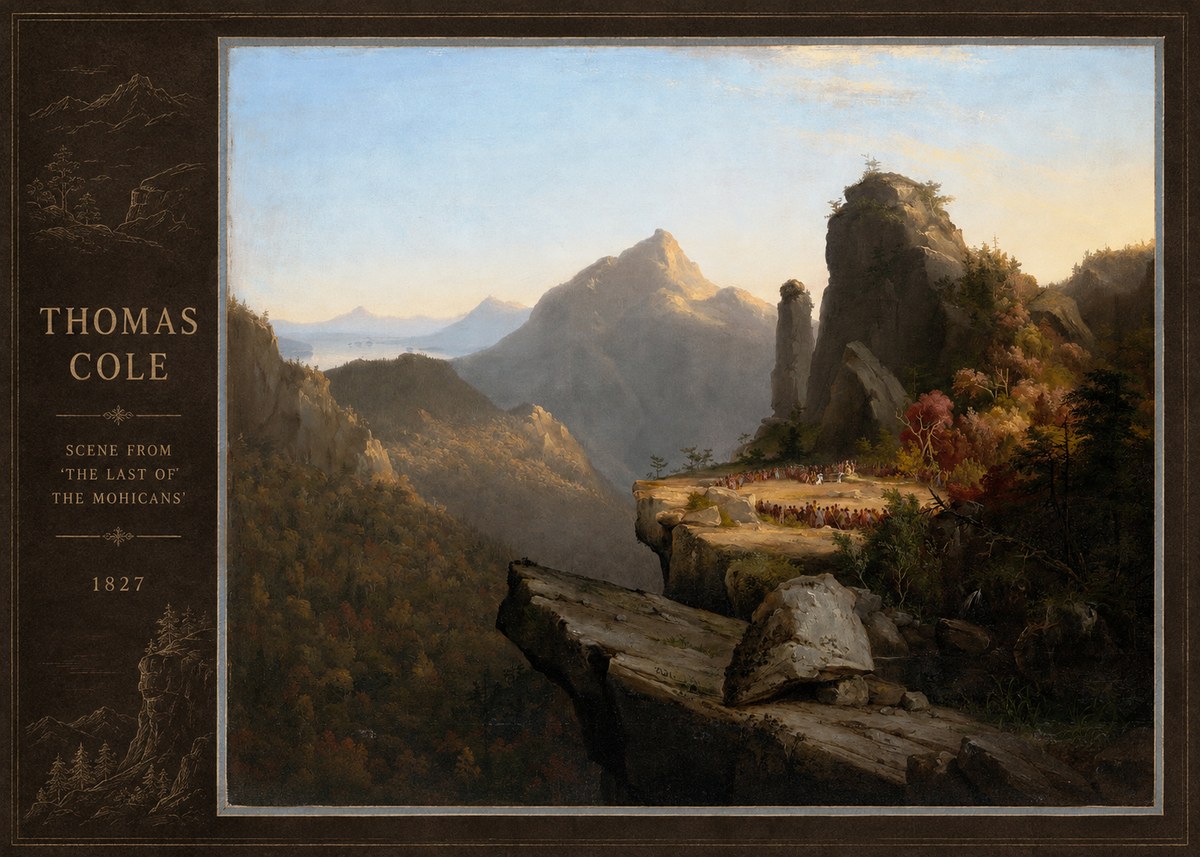 Thomas Cole Scene from 'the Last of the Mohicans' No2 - Poszter