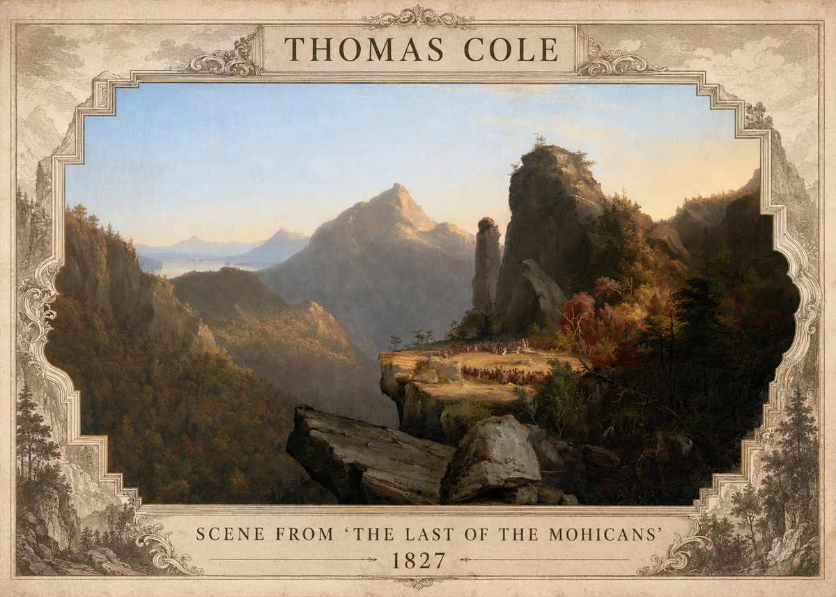 Thomas Cole Scene from 'the Last of the Mohicans' No3 - Poszter
