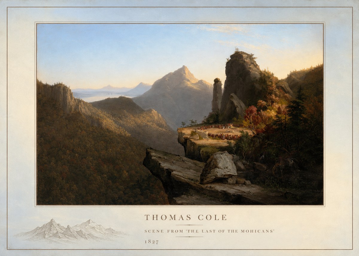 Thomas Cole Scene from 'the Last of the Mohicans' No4 - Poszter