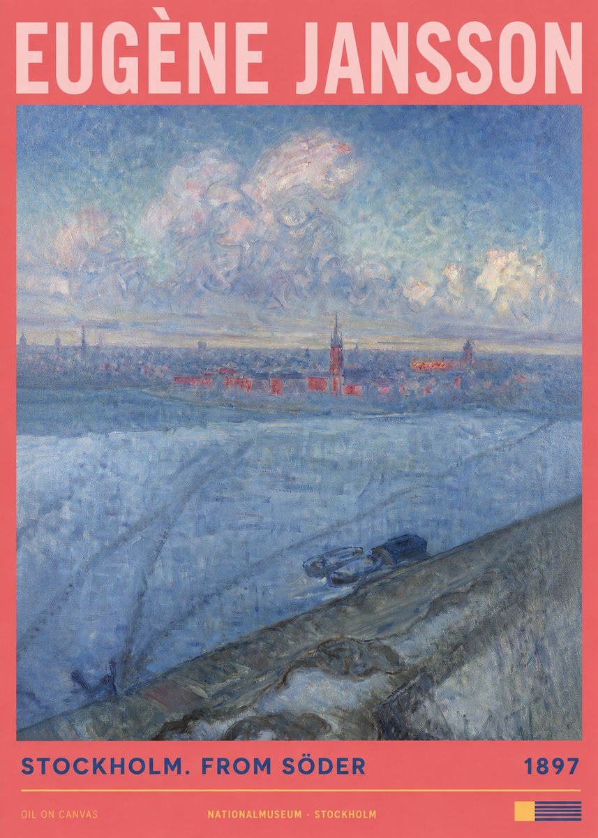 Eugène Jansson Stockholm. from Söder No2 - Poszter