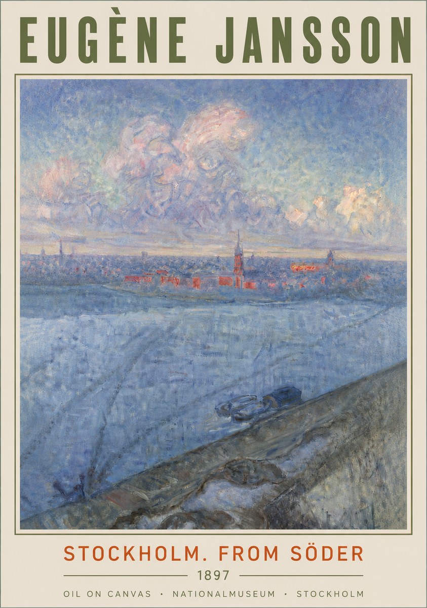 Eugène Jansson Stockholm. from Söder No4 - Poszter