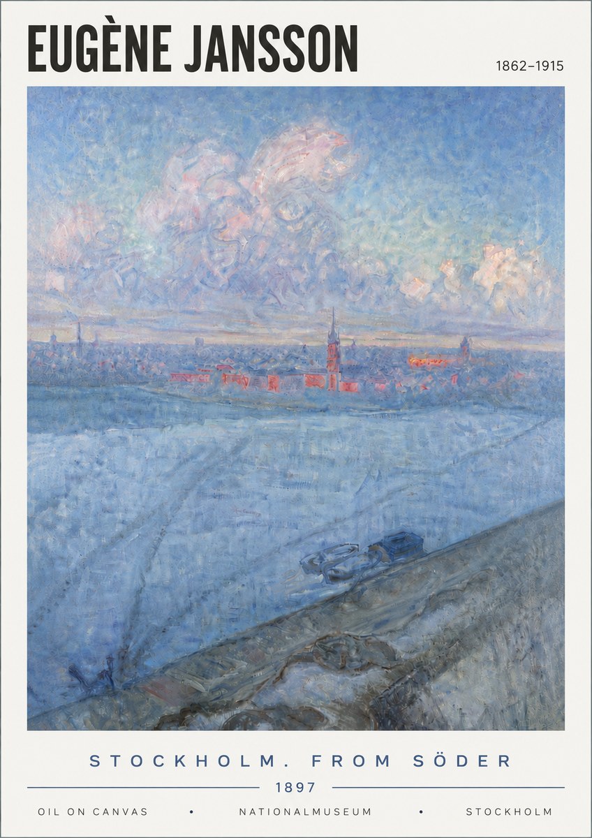Eugène Jansson Stockholm. from Söder No6 - Poszter