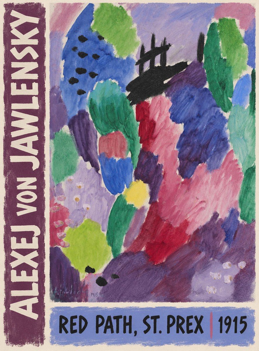 Alexej von Jawlensky Red Path, St. Prex I No3 - Poszter
