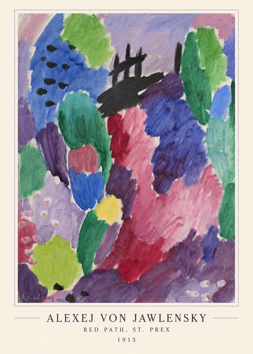 Alexej von Jawlensky Red Path, St. Prex I No4 - Poszter
