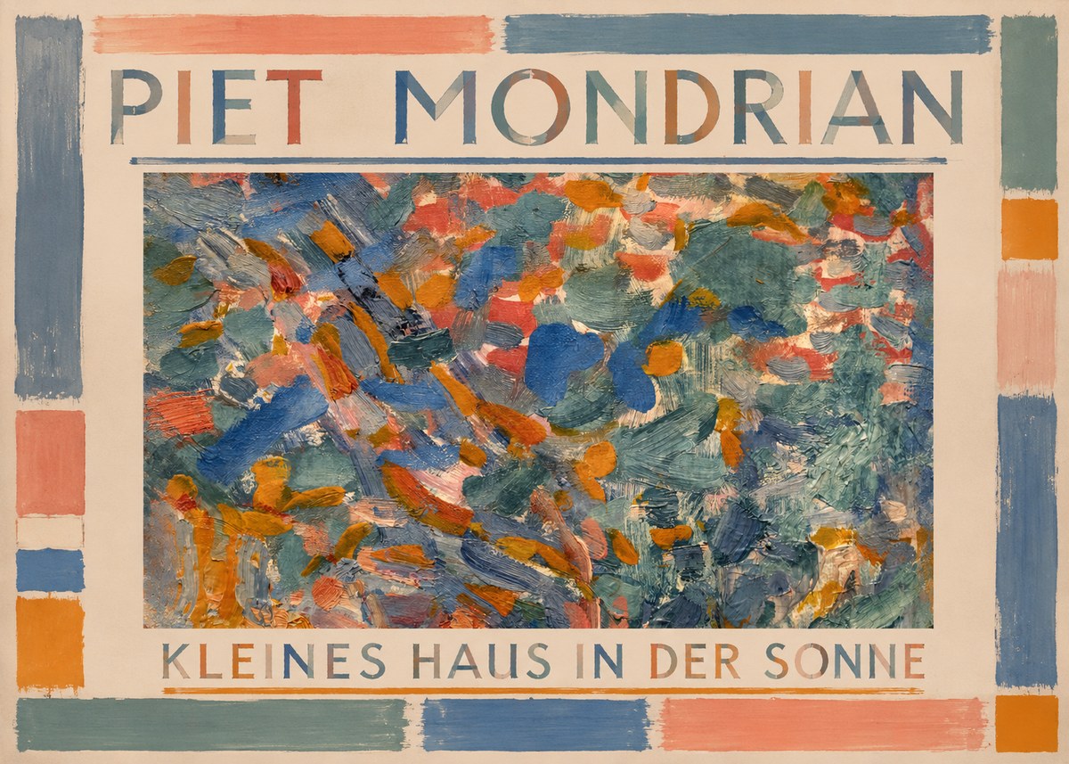 Piet Mondrian Kleines Haus in Der Sonne I No1 - Poszter