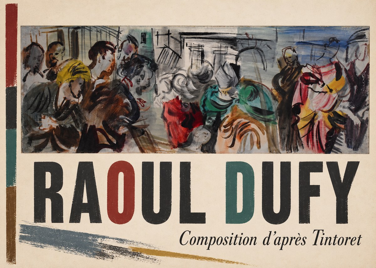 Raoul Dufy Composition D'après Tintoret No2 - Poszter
