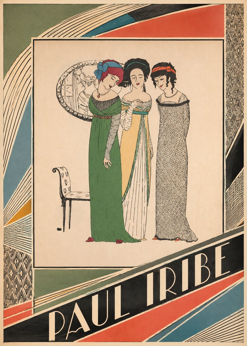 Paul Iribe Three Women in Fashion No5 - Poszter