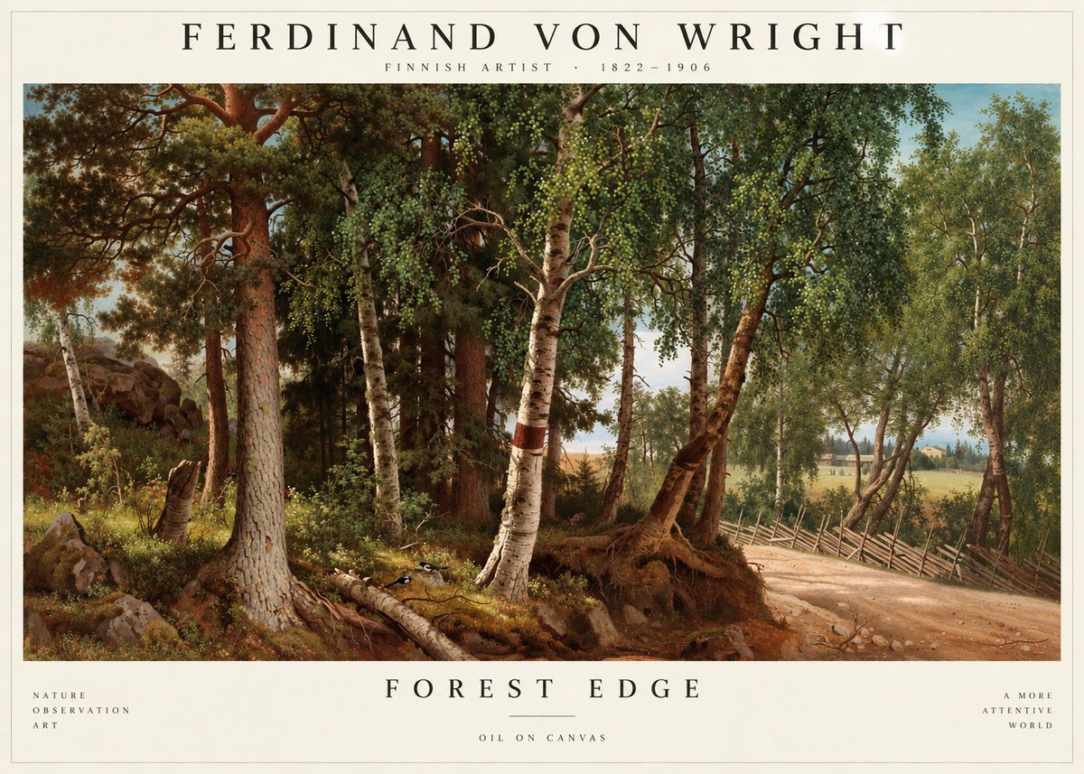 Ferdinand von Wright Forest Landscape No4 - Poszter