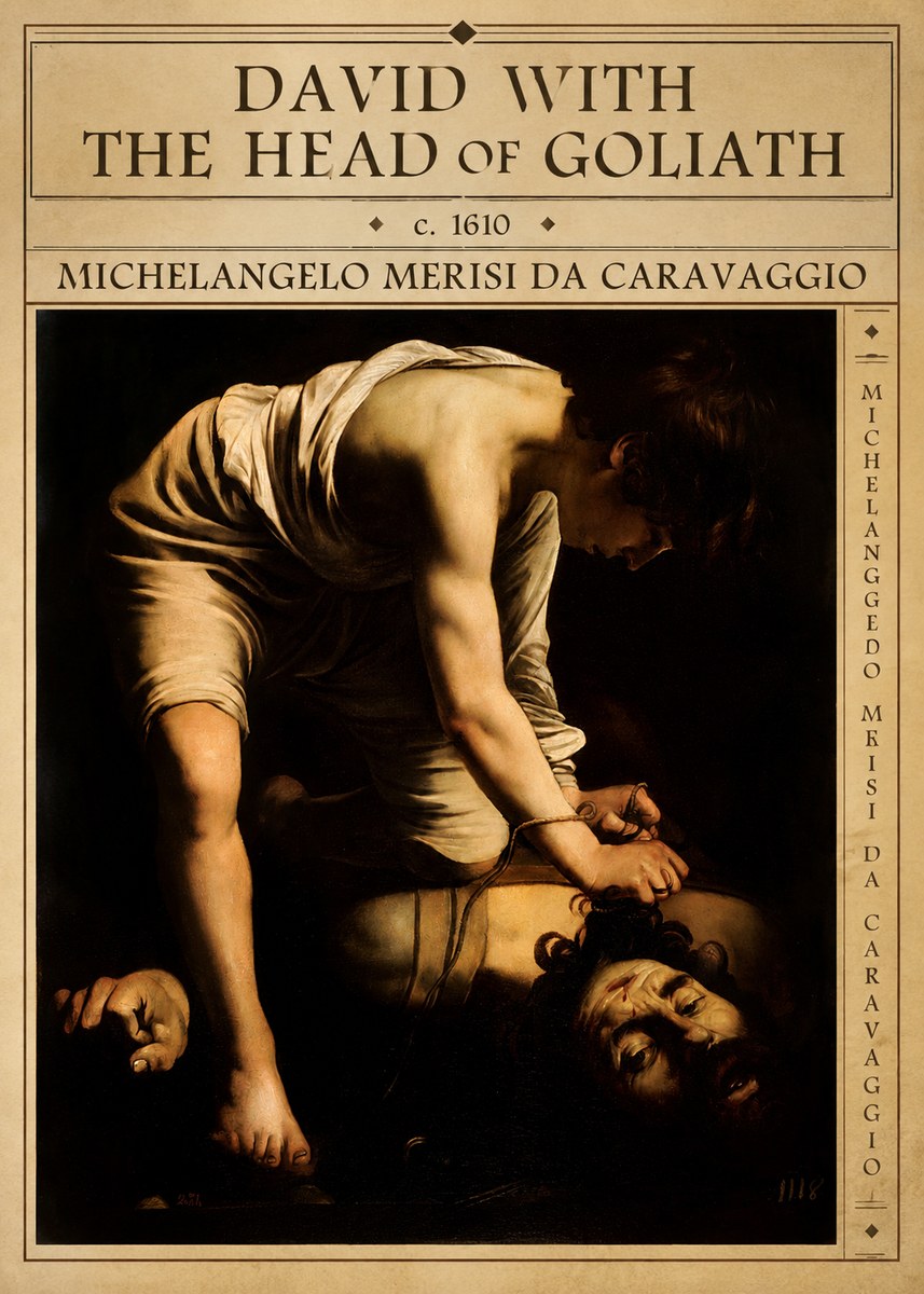 Michelangelo Merisi da Caravaggio David with the Head of Goliath I No5 - Poszter