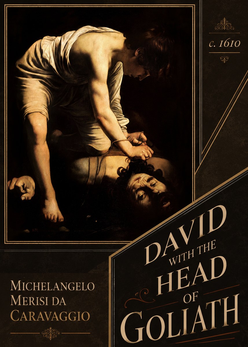 Michelangelo Merisi da Caravaggio David with the Head of Goliath I No6 - Poszter