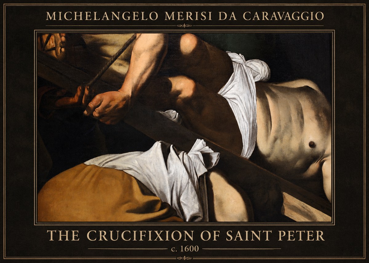 Michelangelo Merisi da Caravaggio The Crucifixion of Saint Peter I No1 - Poszter