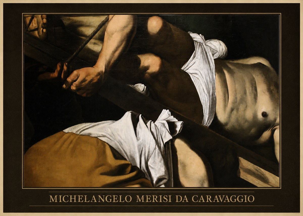 Michelangelo Merisi da Caravaggio The Crucifixion of Saint Peter I No6 - Poszter