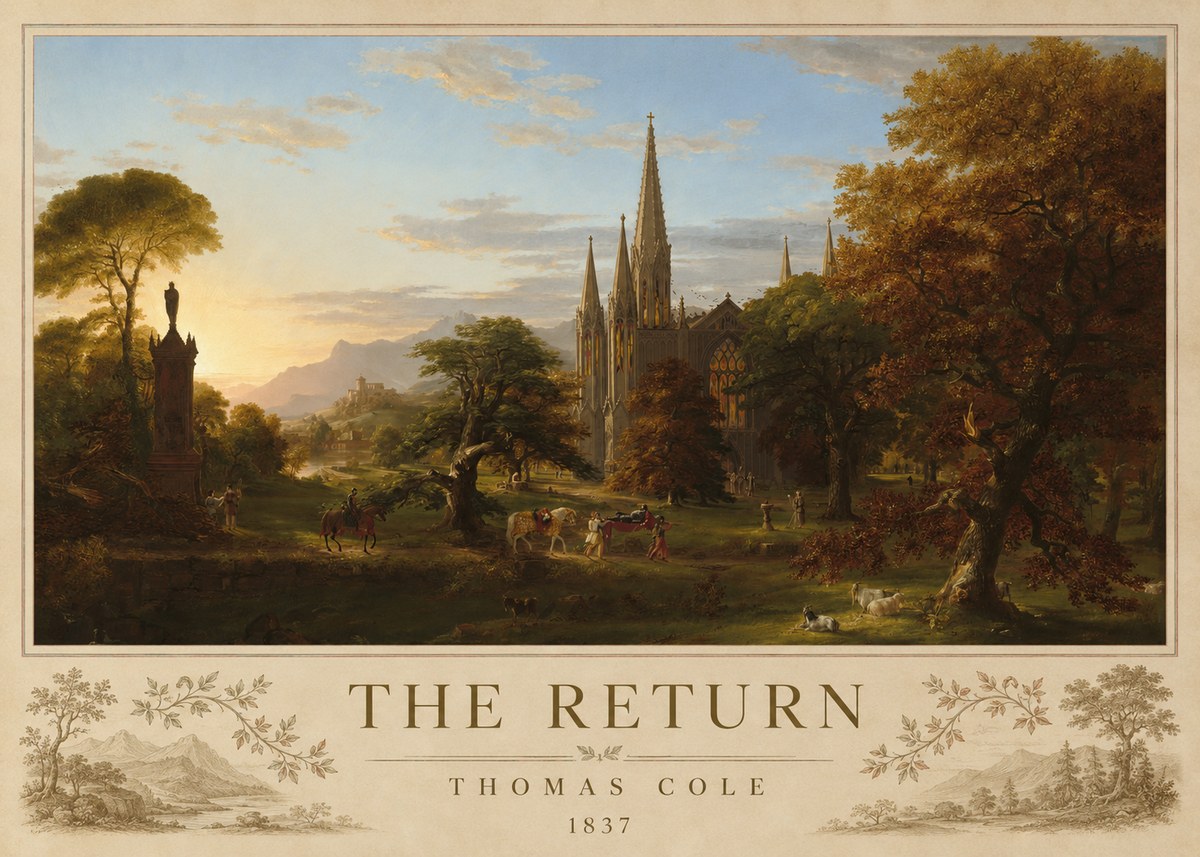 Thomas Cole The Return I No3 - Poszter