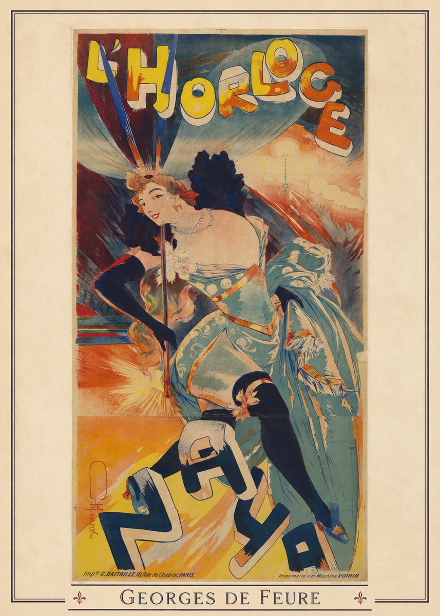 Georges de Feure L'horloge I No2 - Poszter