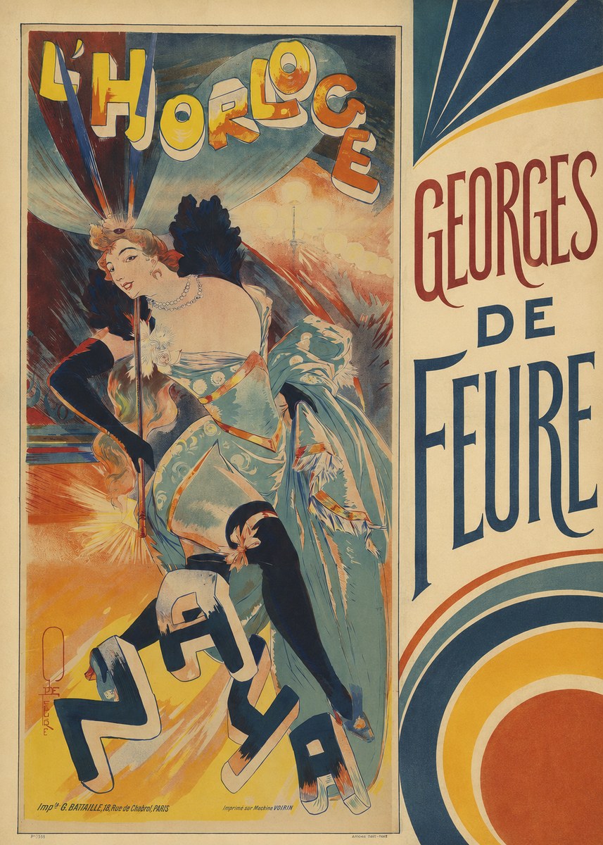 Georges de Feure L'horloge I No4 - Poszter