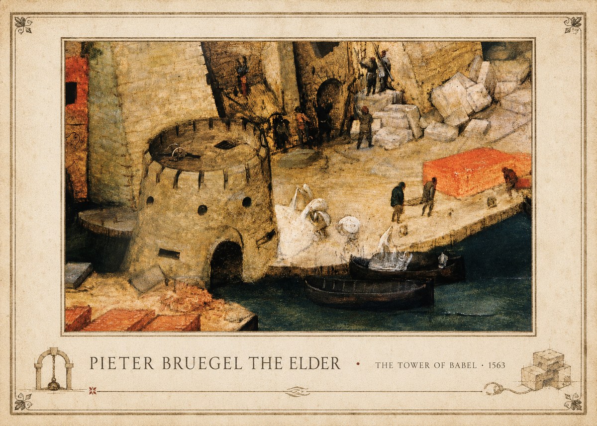 Pieter Bruegel The Tower of Babel II No4 - Poszter