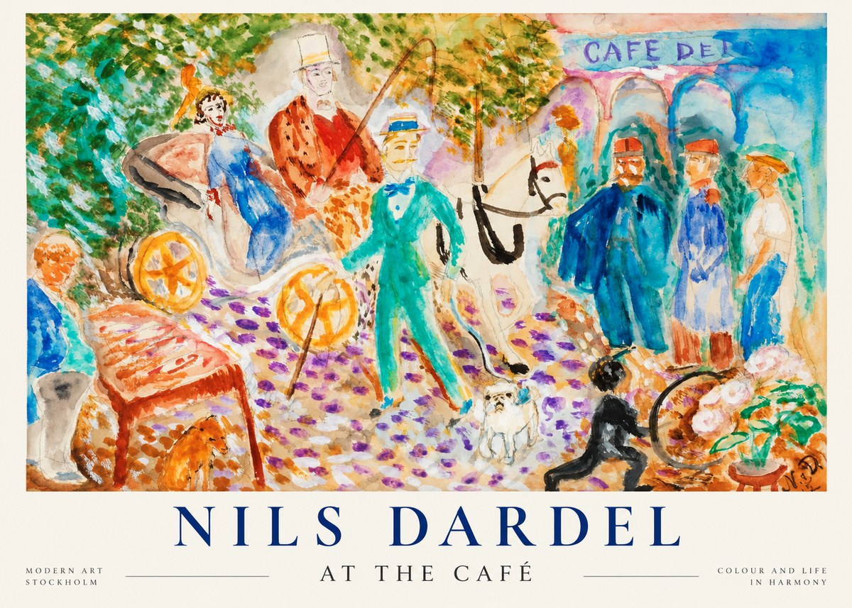 Nils Dardel A Scene from Paris No5 - Poszter