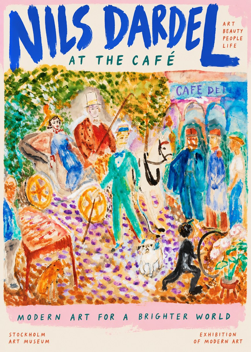 Nils Dardel A Scene from Paris No6 - Poszter