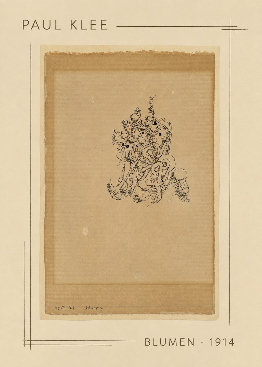 Paul Klee Blumen I No2 - Poszter
