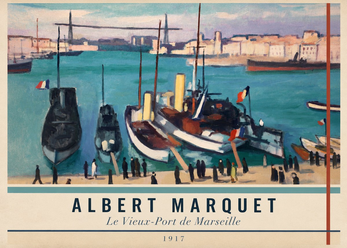 Albert Marquet Le Vieux-port De Marseille No5 - Poszter