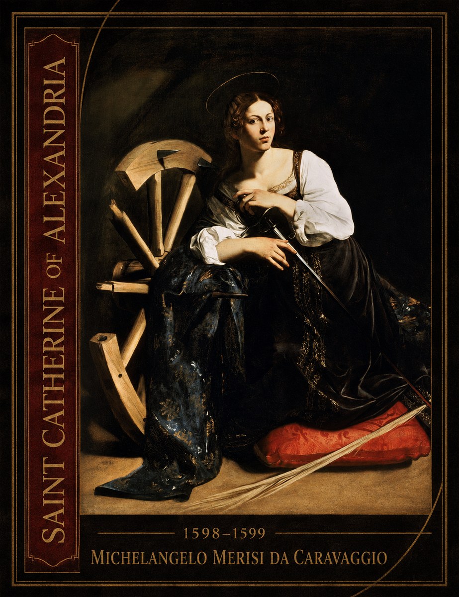 Michelangelo Merisi da Caravaggio Saint Catherine of Alexandria I No2 - Poszter