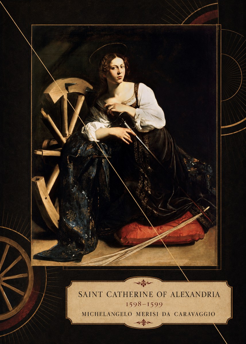 Michelangelo Merisi da Caravaggio Saint Catherine of Alexandria I No6 - Poszter