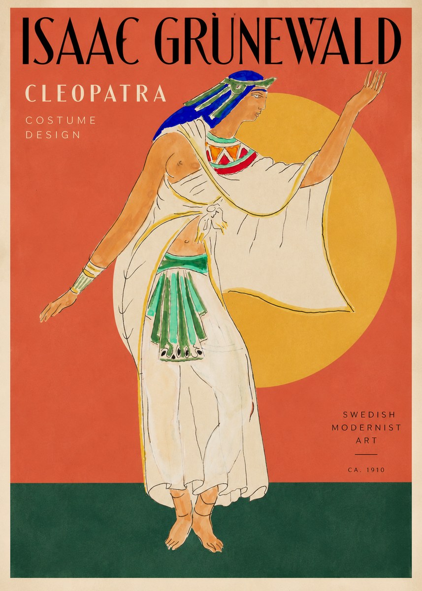 Isaac Grünewald Cleopatra - Costume Design No2 - Poszter