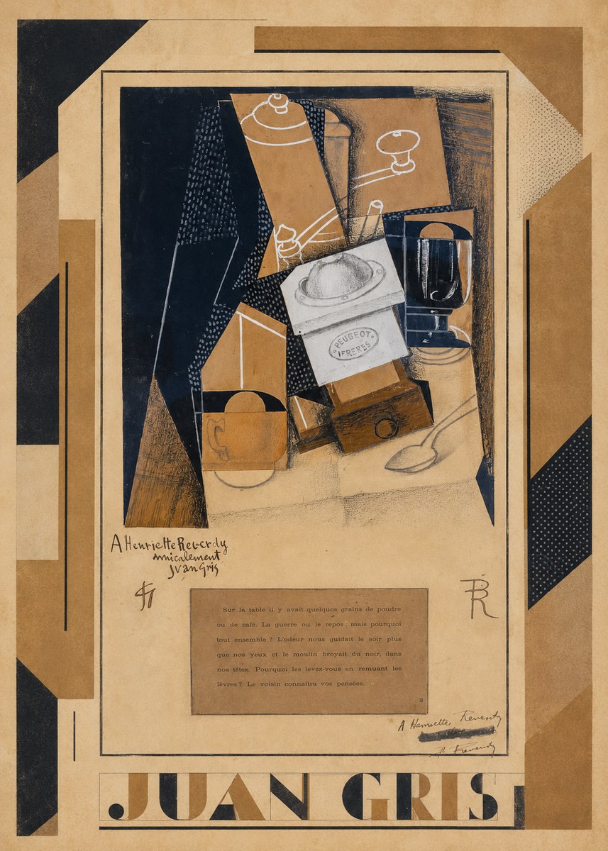 Juan Gris Still Life with Coffee Grinder I No1 - Poszter