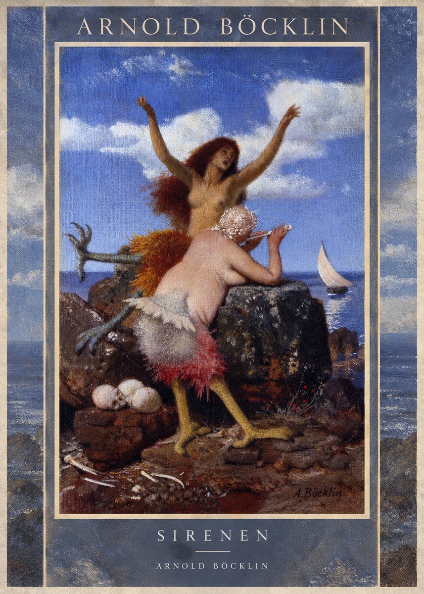 Arnold Böcklin Sirenen No5 - Poszter
