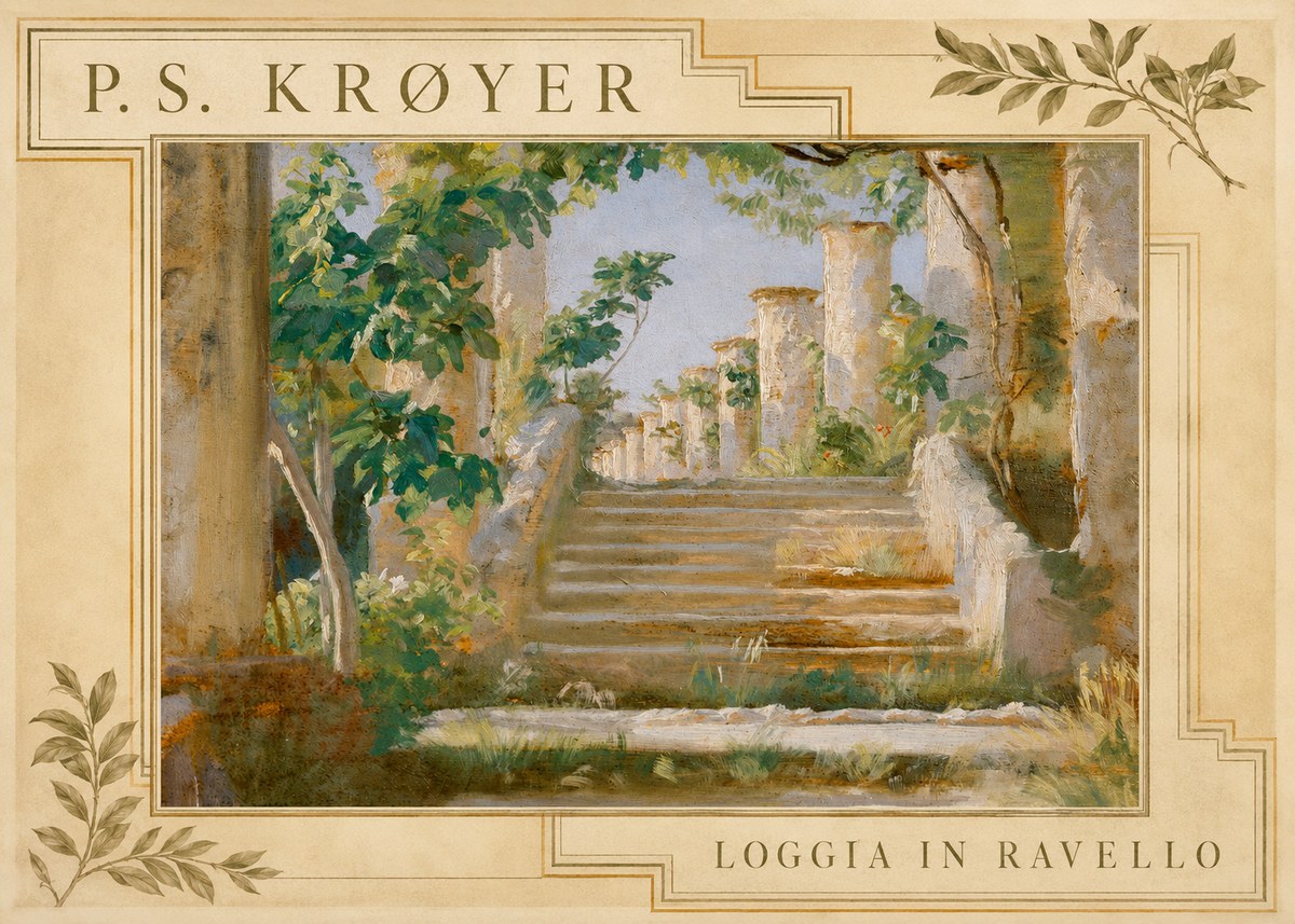 P.S. Krøyer Loggia in Ravello No3 - Poszter