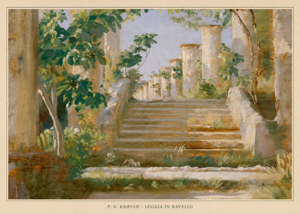 P.S. Krøyer Loggia in Ravello No5 - Poszter