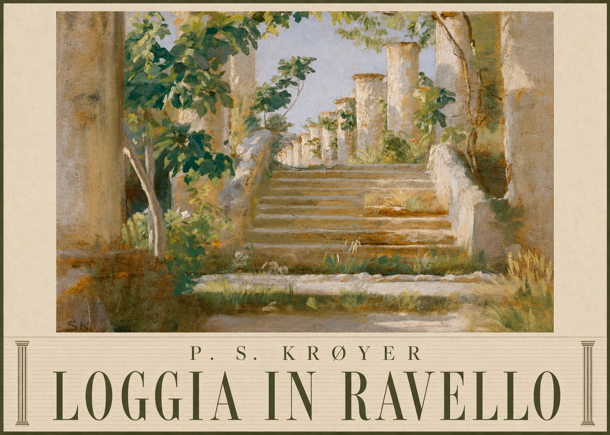P.S. Krøyer Loggia in Ravello No6 - Poszter