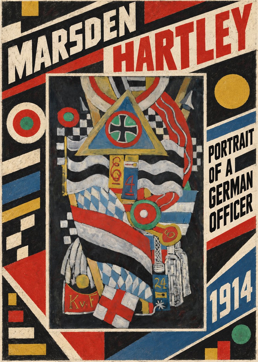 Marsden Hartley Portrait of a German Officer I No4 - Poszter
