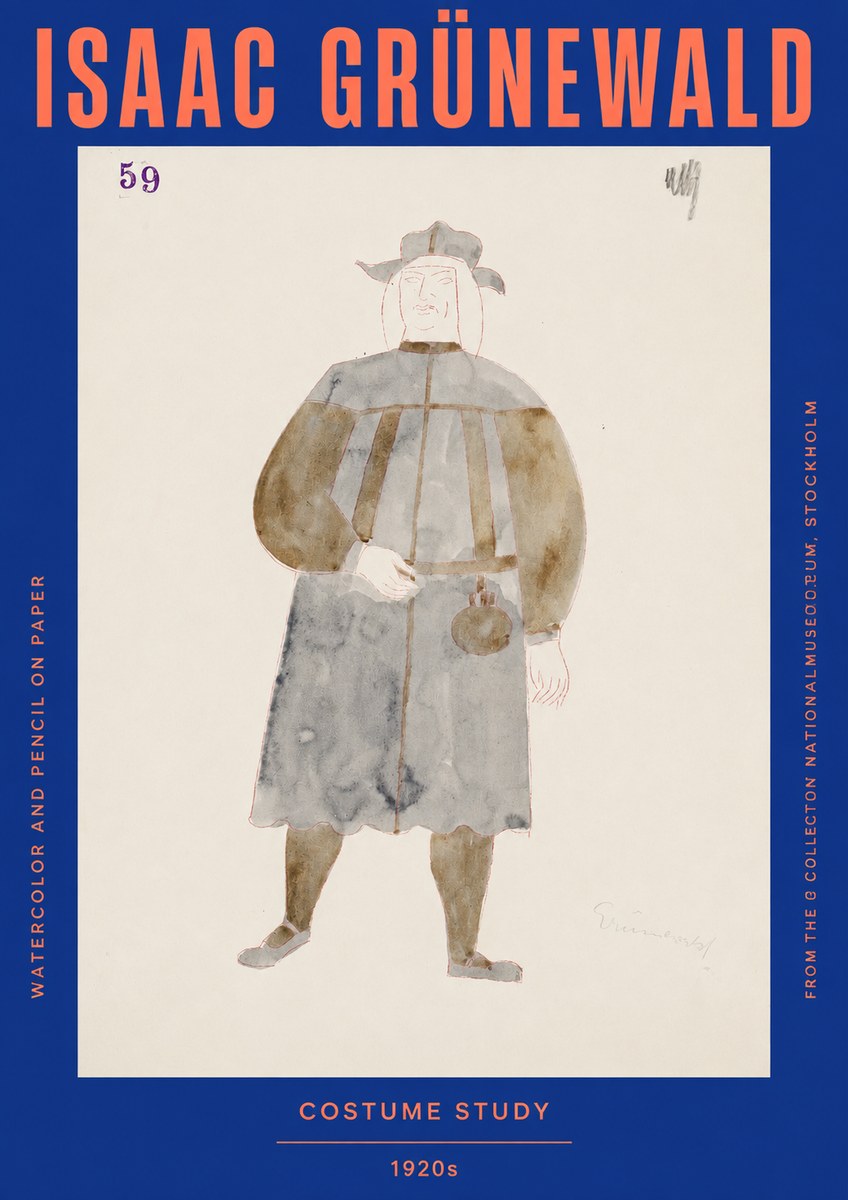Isaac Grünewald Costume Study I No2 - Poszter