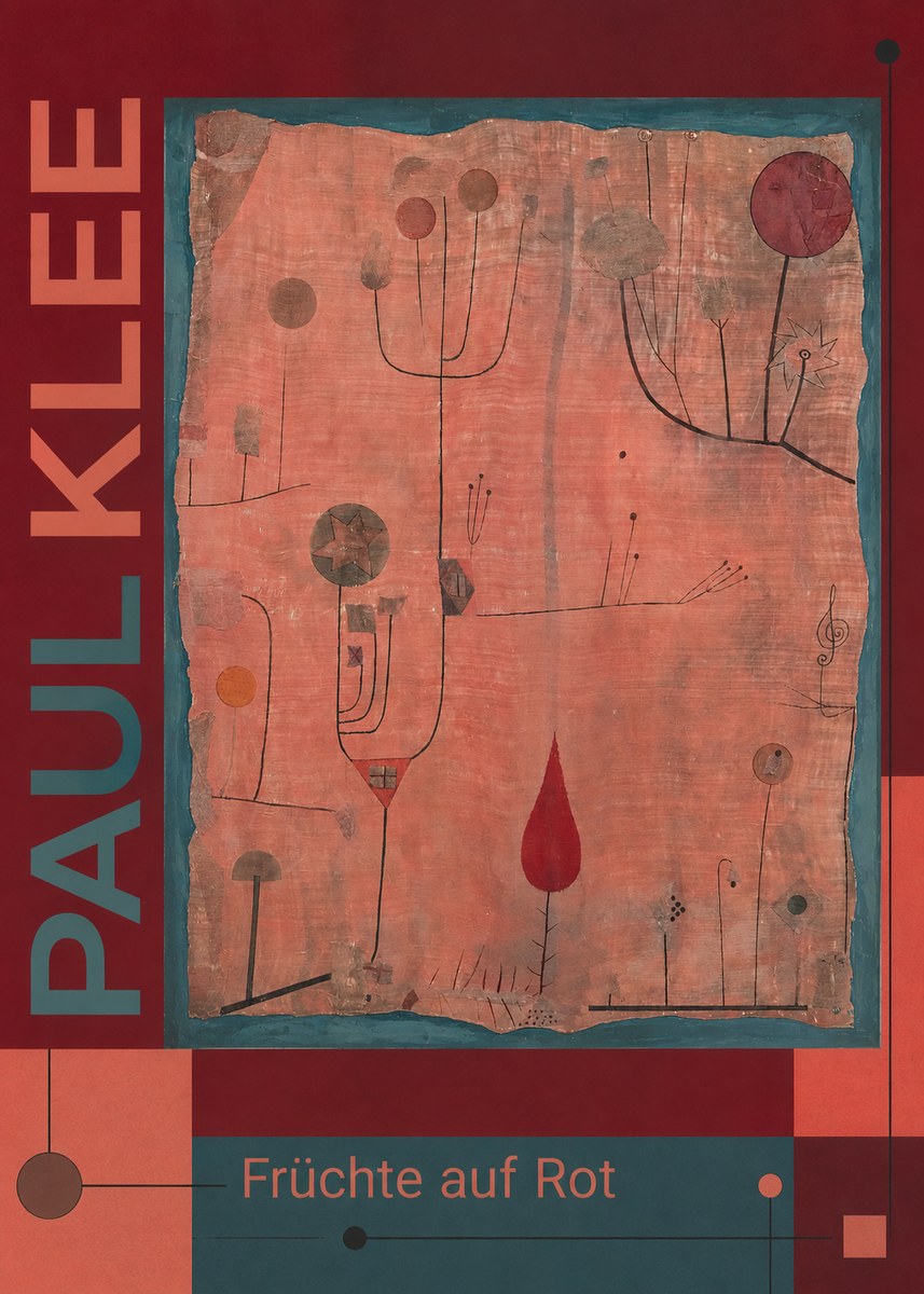Paul Klee Früchte Auf Rot No6 - Poszter
