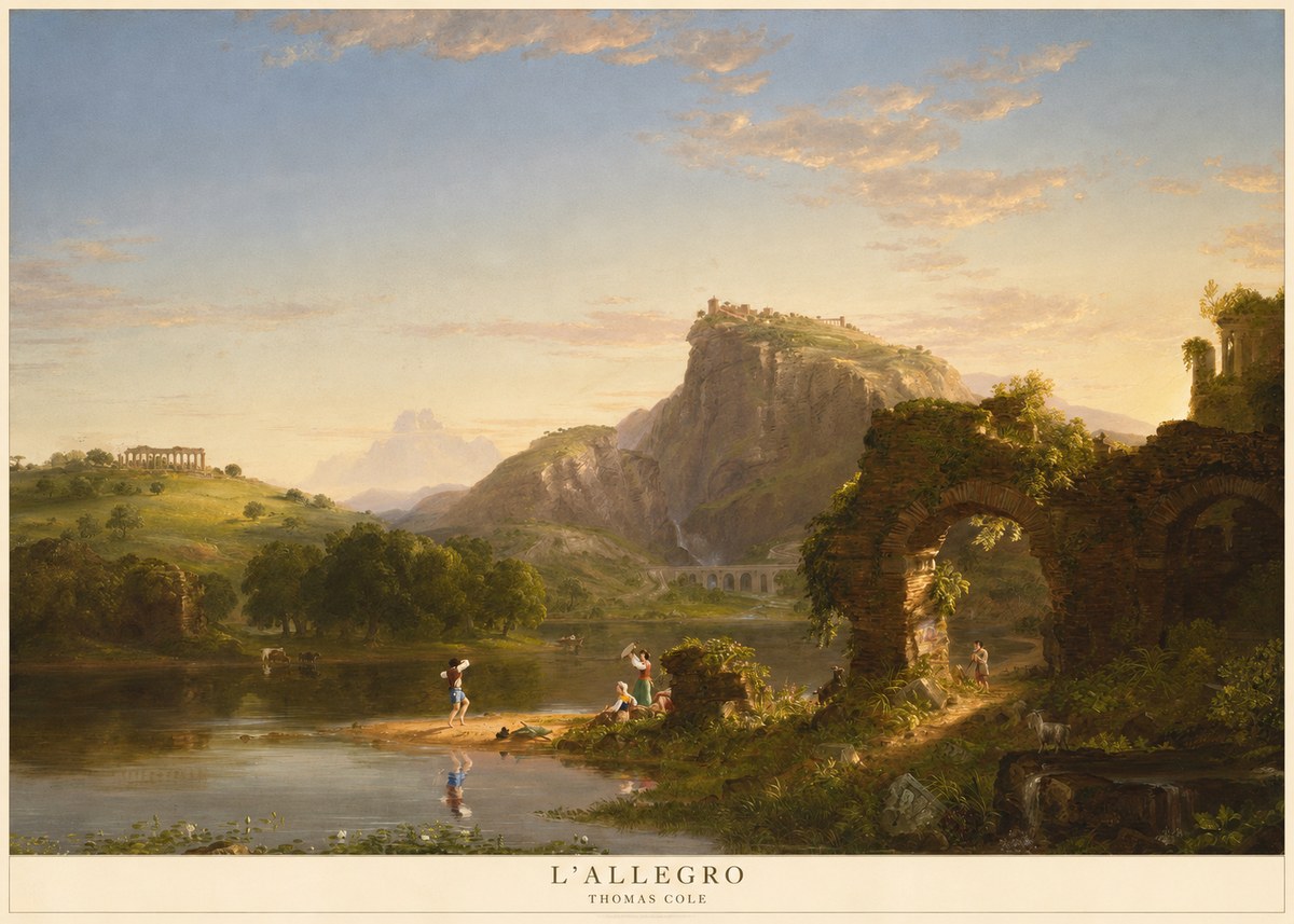 Thomas Cole L'allegro No5 - Poszter