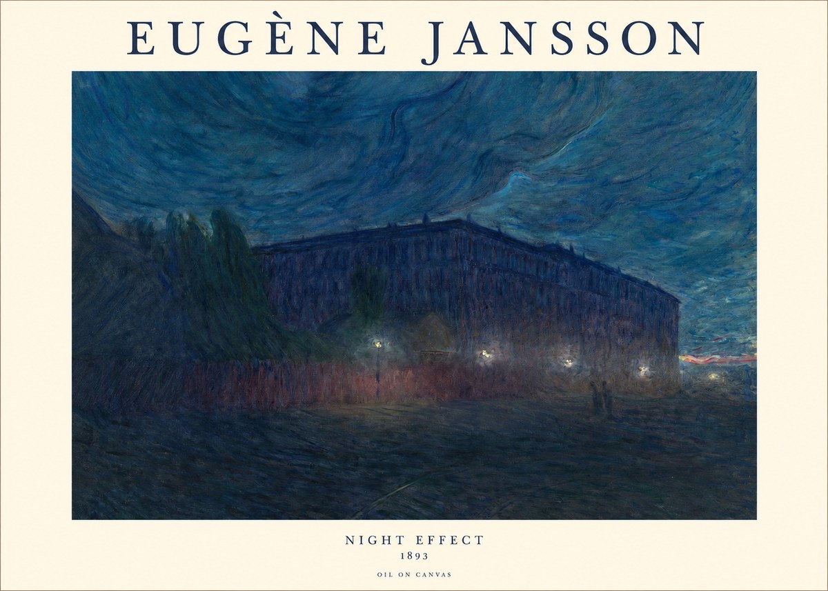 Eugène Jansson Night Effect No1 - Poszter