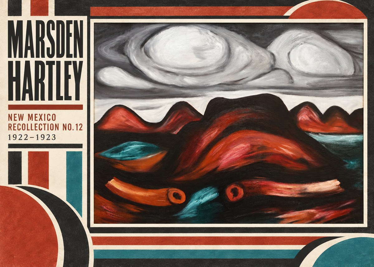 Marsden Hartley New Mexico Recollection No. 12 No3 - Poszter