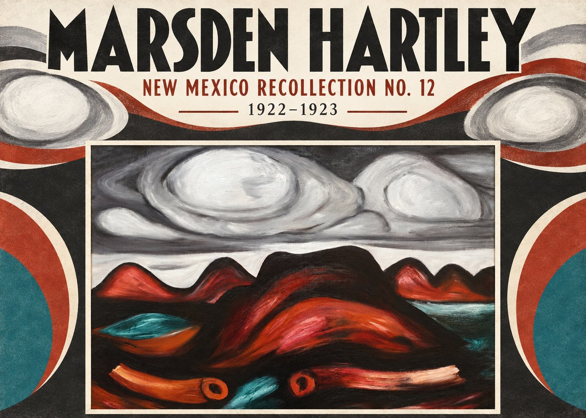 Marsden Hartley New Mexico Recollection No. 12 No4 - Poszter