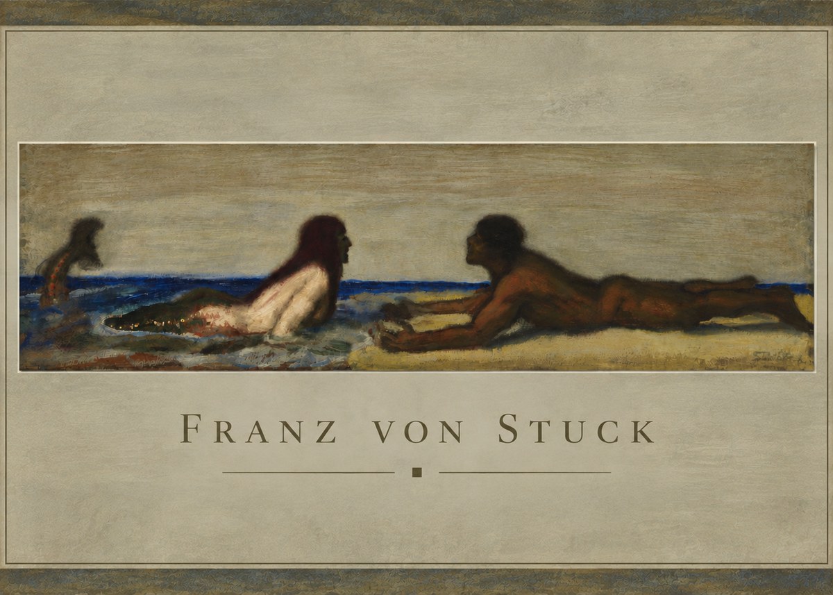Franz von Stuck Mermaids No4 - Poszter