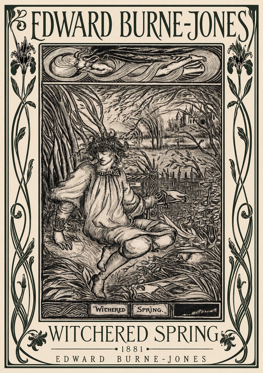 Edward Burne-Jones Withered Spring No5 - Poszter