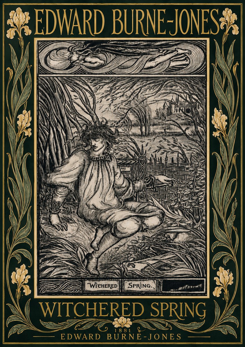 Edward Burne-Jones Withered Spring No6 - Poszter