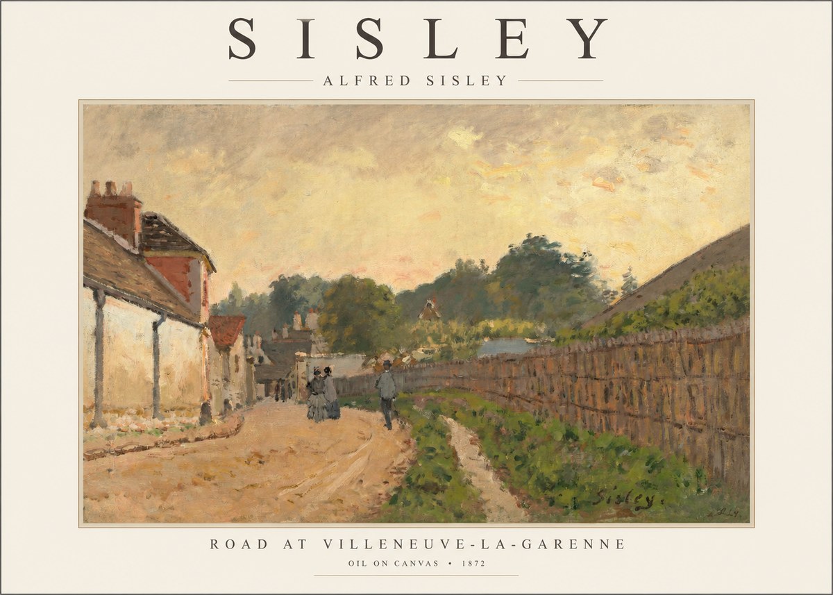 Sisley Road at Villeneuve-la-garenne No1 - Poszter