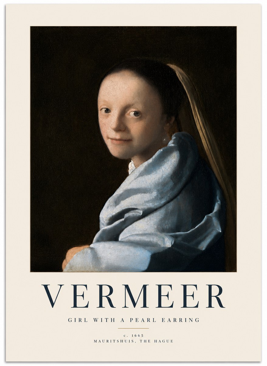 Vermeer Girl with a Pearl Earring I No2 - Poszter