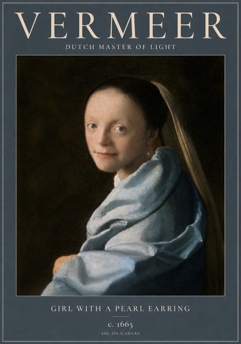 Vermeer Girl with a Pearl Earring I No3 - Poszter