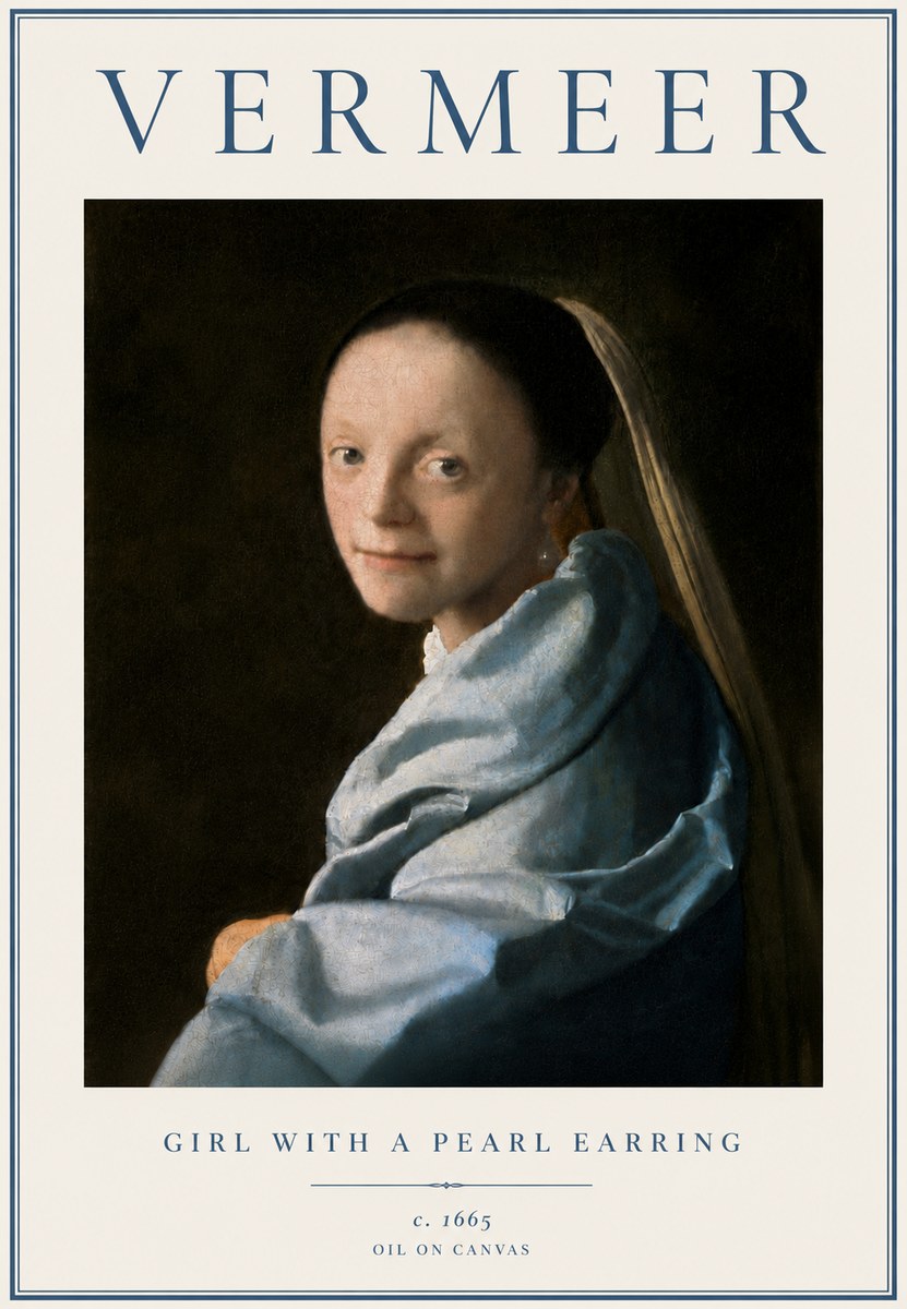 Vermeer Girl with a Pearl Earring I No5 - Poszter