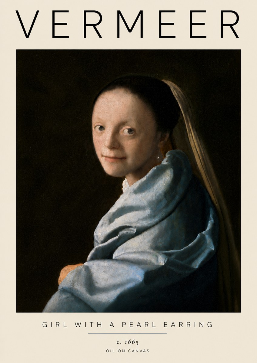 Vermeer Girl with a Pearl Earring I No6 - Poszter