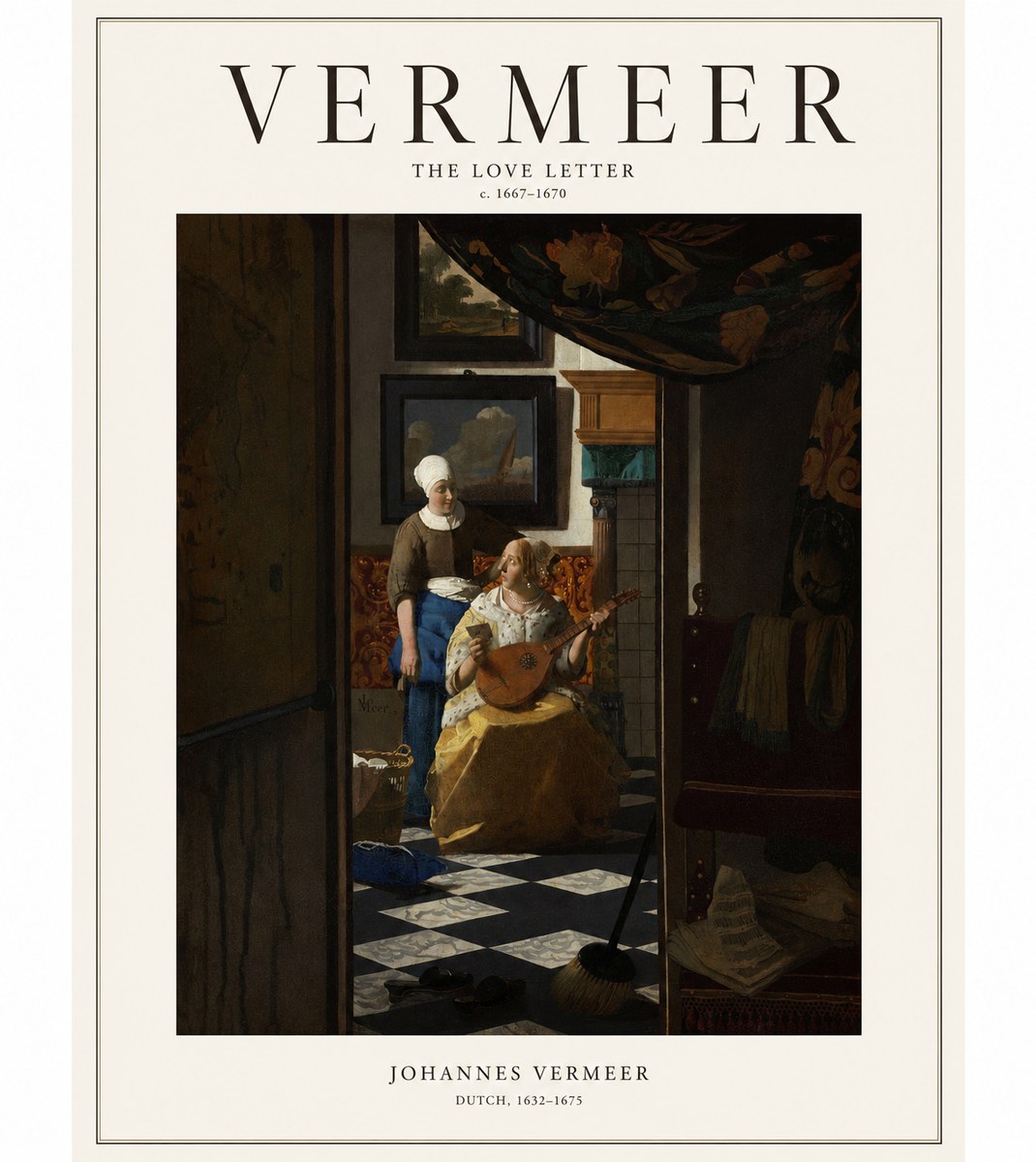 Vermeer The Love Letter No1 - Poszter